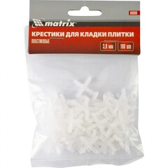 88090 Крестики, 3.0 мм, для кладки плитки, 100 шт Matrix