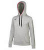 Толстовка женская Mizuno Heritage Sweat Hoodie серая - 1