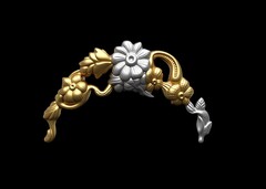 Силиконовый молд № 806 Набор растительных элементов