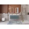 BelBagno KRAFT-1200-4C-SO-AO База под раковину подвесная с фрезерованными ручками по всей длине фасада с чет-мя выкатн. ящ., Голубой Мат.,1200x455x500