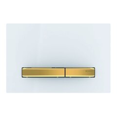 Geberit Sigma 115.672.11.2 Смывная клавиша, для двойного смыва, цвет металлический латунь: латунь, белый фото
