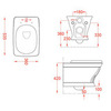 ArtCeram Civitas CIV001 03 00 Унитаз подвесной, цвет: чёрный