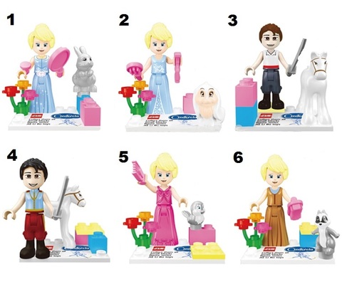 Minifigures Cinderella Blocks Building