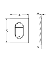 GROHE Arena Cosmopolitan S Накладная панель 37624000