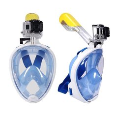 Маска для плавания EasyBreath на все лицо с креплением для Go Pro