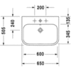 Duravit Happy D.2 2318650027 Раковина мебельная