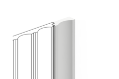 Финишный молдинг LF138B NP Long