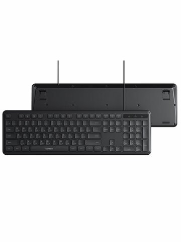 Клавиатура  UGREEN K331 (55657) USB Wired Keyboard RU, черный