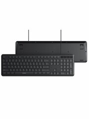 Клавиатура  UGREEN K331 (55657) USB Wired Keyboard RU, черный