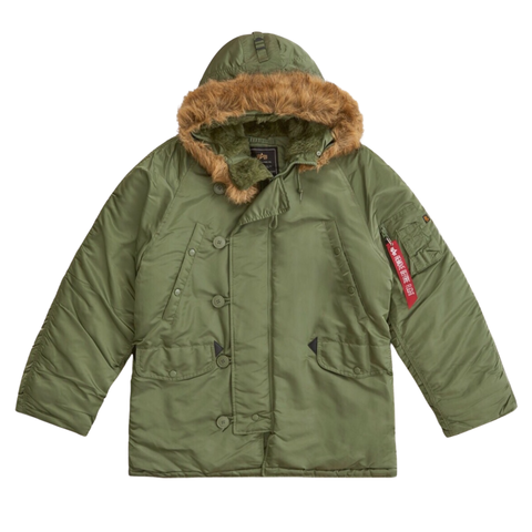 Парка Alpha Industries N-3B Regular Fit Sage Green (Зеленая)