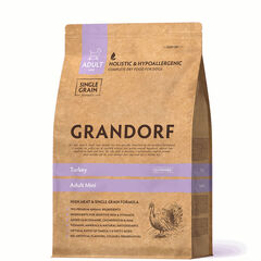Сухой корм GRANDORF DOG Turkey MINI с индейкой для взрослых собак мелких пород 3кг