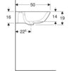 Geberit Renova 500.372.01.1 Раковина 65x50см, белый