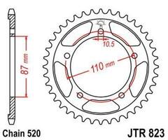 Звезда JT ведомая JTR823.39 зуб SUZUKI GS500