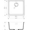 Мойка кухонная Omoikiri Kata 44-U-BL 4993403