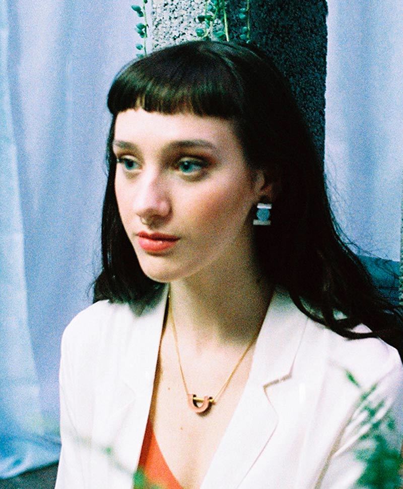 Серьги Stack Studs Blue