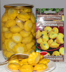 Маринованный патиссон Копеечка
