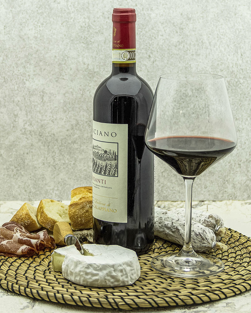 Вино Fattoria di Calappiano Кьянти Виничиано Красное Сухое 14,5% 0,75 л, Италия