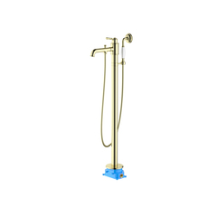 Aquatek Классик AQ1545PG Смеситель для ванны напольный, цвет: золото фото