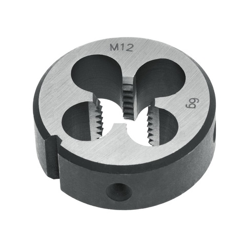 Плашка М12х1,75 DINEN22568 CrV 6g 38х14мм H-Tools 210120HT