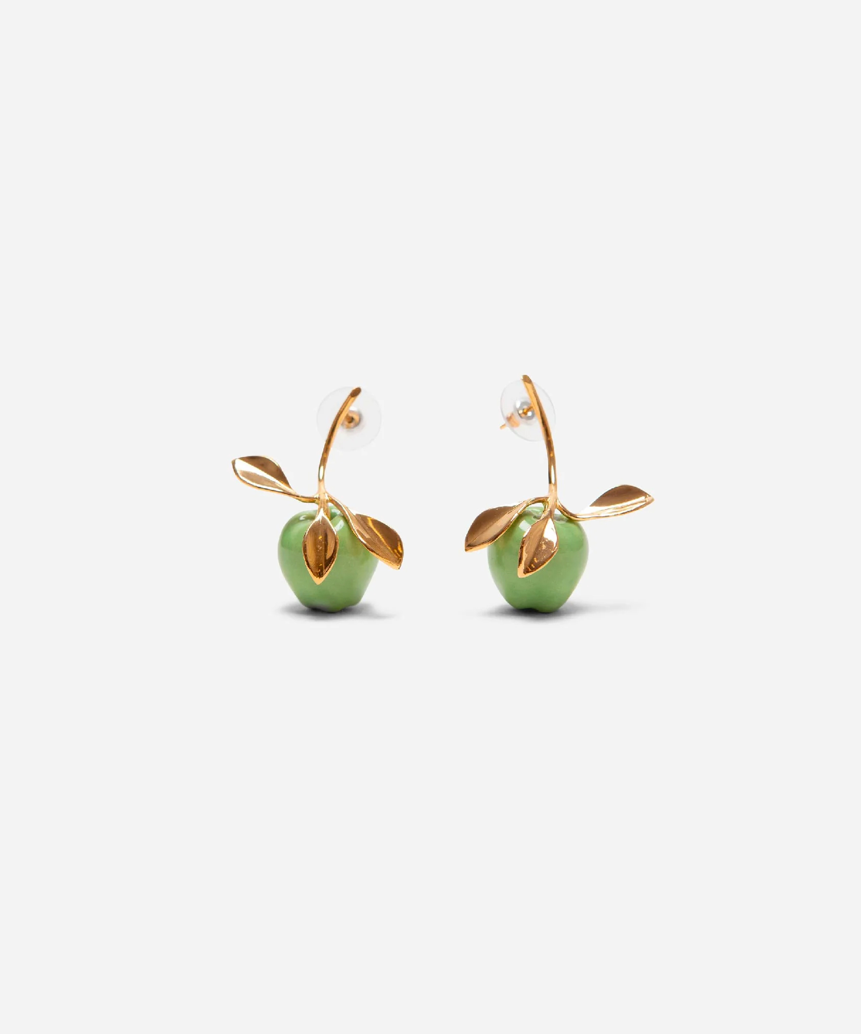 Серьги APPLE STEM GREEN