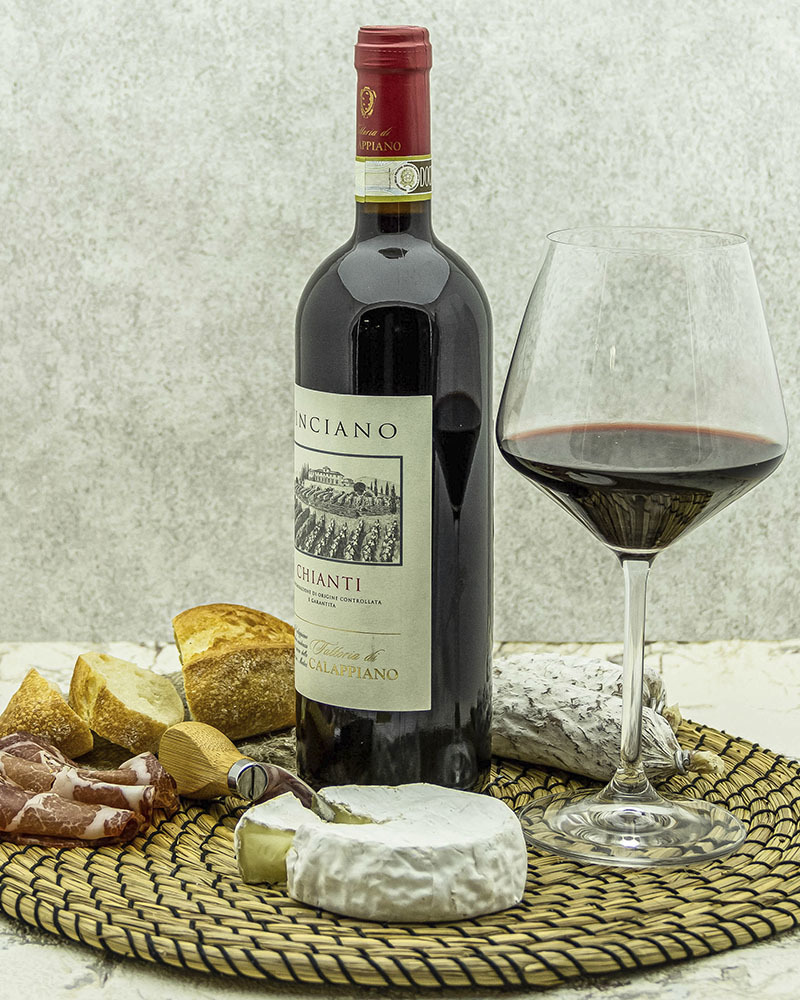 Вино Fattoria di Calappiano Кьянти Виничиано Красное Сухое 14,5% 0,75 л, Италия
