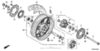 Honda Подшипник колесный 6204 CRF 1000 VFR 800 NC 700 CTX 700 CBR 650 91053-MGS-D31