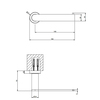 Gessi Emporio accessories 38849#031 Настенный держатель для туалетной бумаги. Вертикальная/горизонтальная установка, цвет: Chrome