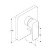 Kludi Pure&Style 404190575 Смеситель для душа встраиваемый на 2 потребителя, цвет: хром