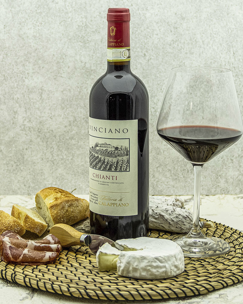 Вино Fattoria di Calappiano Кьянти Виничиано Красное Сухое 14,5% 0,75 л, Италия