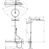 Axor Shower Solutions 27984000 Душевая система внешнего монтажа с термостатом 104,4 см с верхней лейкой 35,5х35,5 см