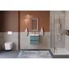 BelBagno KRAFT 39-500/390-2C-SO-AO База под раковину подвесная с фрезерованными ручками по всей длине фасада с 2 выкатн. ящ.,Голубой Мат.,500x395x500