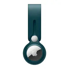 Кожаный брелок-подвеска Apple Leather Loop для AirTag, Baltic Blue (Балтийский синий)