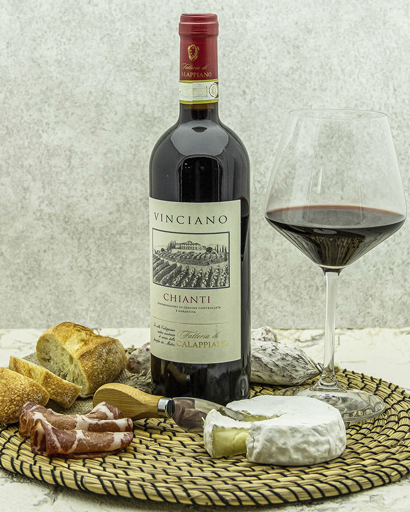 Вино Fattoria di Calappiano Кьянти Виничиано Красное Сухое 14,5% 0,75 л, Италия