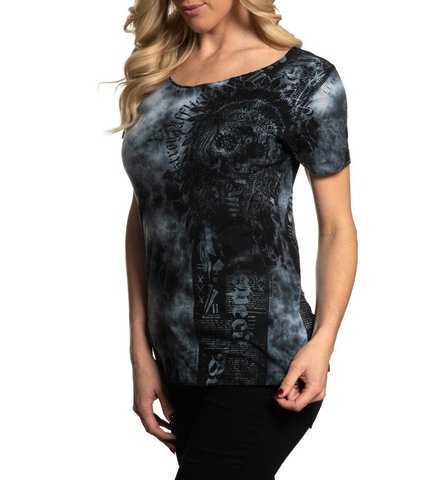 Affliction | Футболка женская LAGUNA RENEGADE AW22621 левый бок