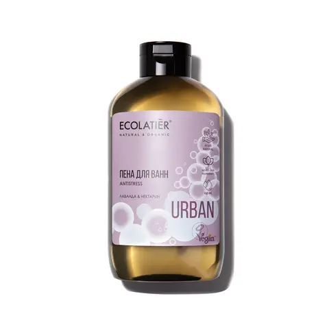 Ecolatier URBAN Пена для ванн лаванда & нектарин,600мл