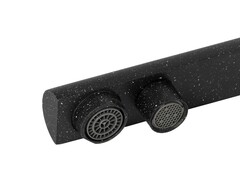 Смеситель KAISER Decor 40144-12 черный мрамор для кухни под фильтр (Black&White 308) 2