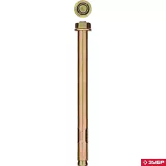 ЗУБР 12 х 129 мм, 10 шт, анкерный болт с гайкой, Профессионал (302342-12-129)