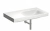 Geberit Xeno2 500.536.01.1 Раковина с полкой, 90x48см, Отверстие под смеситель=Без, Перелив=Без, Полочное пространство=Левая, Белый / Специальное керамическое покрытие KeraTect