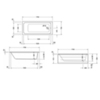 Duravit D-Code 700100000000000 Ванна акриловая 1700х750 мм см, встраиваемая, с 1 наклоном для спины, выпуск в зоне ног, цвет белый