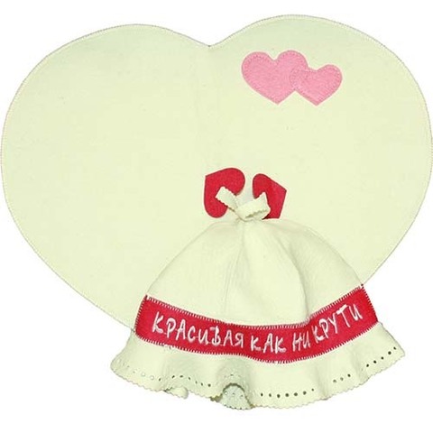 Комплект для бани Красивая как ни крути (2 предмета) - 5