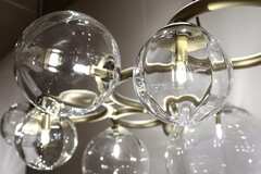 Подвесной светильник Puppet Ring 7 crystal/matt gold