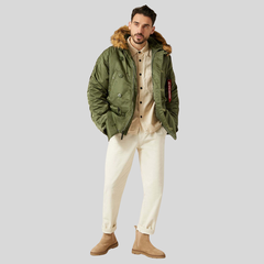 Парка Alpha Industries N-3B Regular Fit Sage Green (Зеленая)