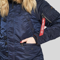 Парка Alpha Industries N-3B W Parka Rep. Blue (Синяя)