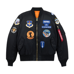 Бомбер Alpha Industries MA-1 Squadron Bomber Jacket Black (Черный)