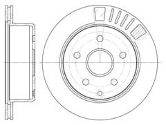 Диск тормозной вентилируемый G-brake  GR-02198