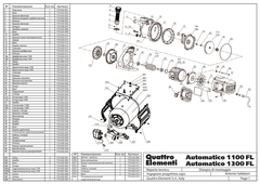 Уплотнение QUATTRO ELEMENTI A1100FL/1300FL G1100FL корпуса насоса (770-650-015)