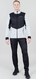 Премиальная куртка для лыж и зимнего бега Nordski Hybrid Pearl Blue-Black