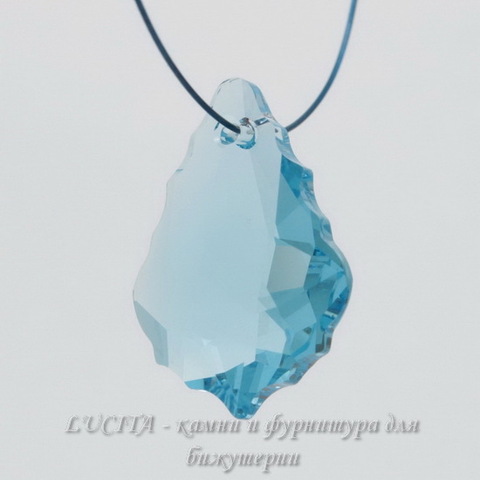 6090 Подвеска Сваровски Baroque Aquamarine (16х11 мм) ()