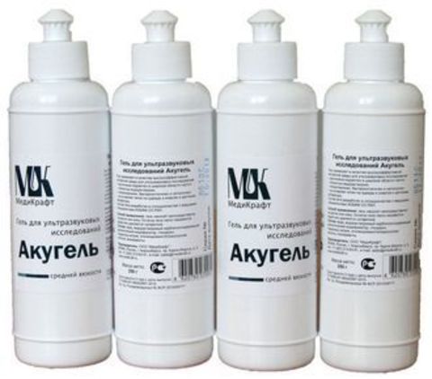 Гель д/УЗИ Средней вязкости Акугель бесцветный 260гр