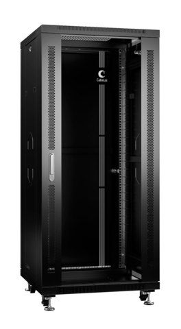 Шкаф напольный 19-дюймовый, 27U SH-05C-27U60/80-BK (8573c)